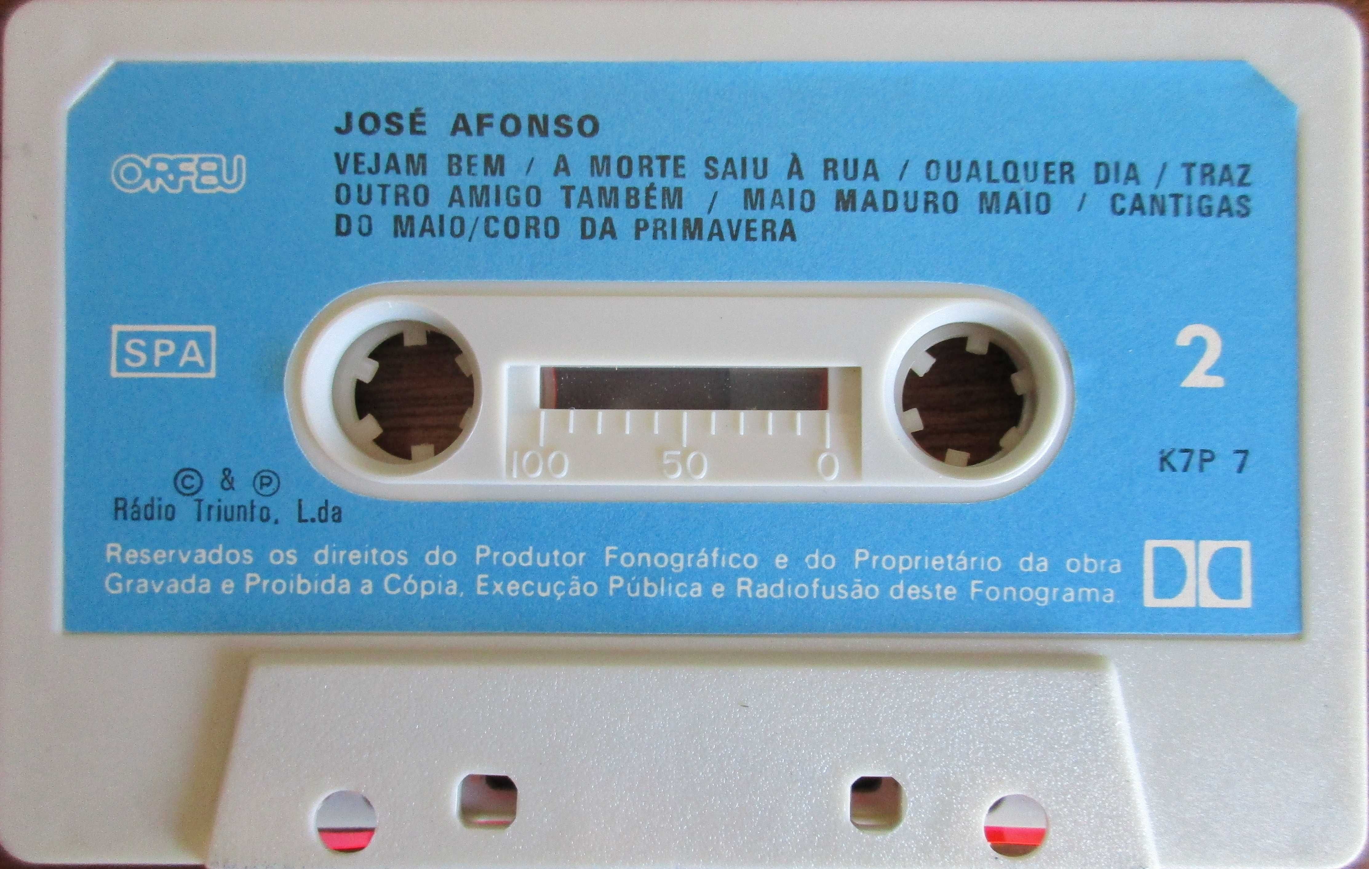 José Afonso - - - - - ( do álbum triplo) - - - - - K7