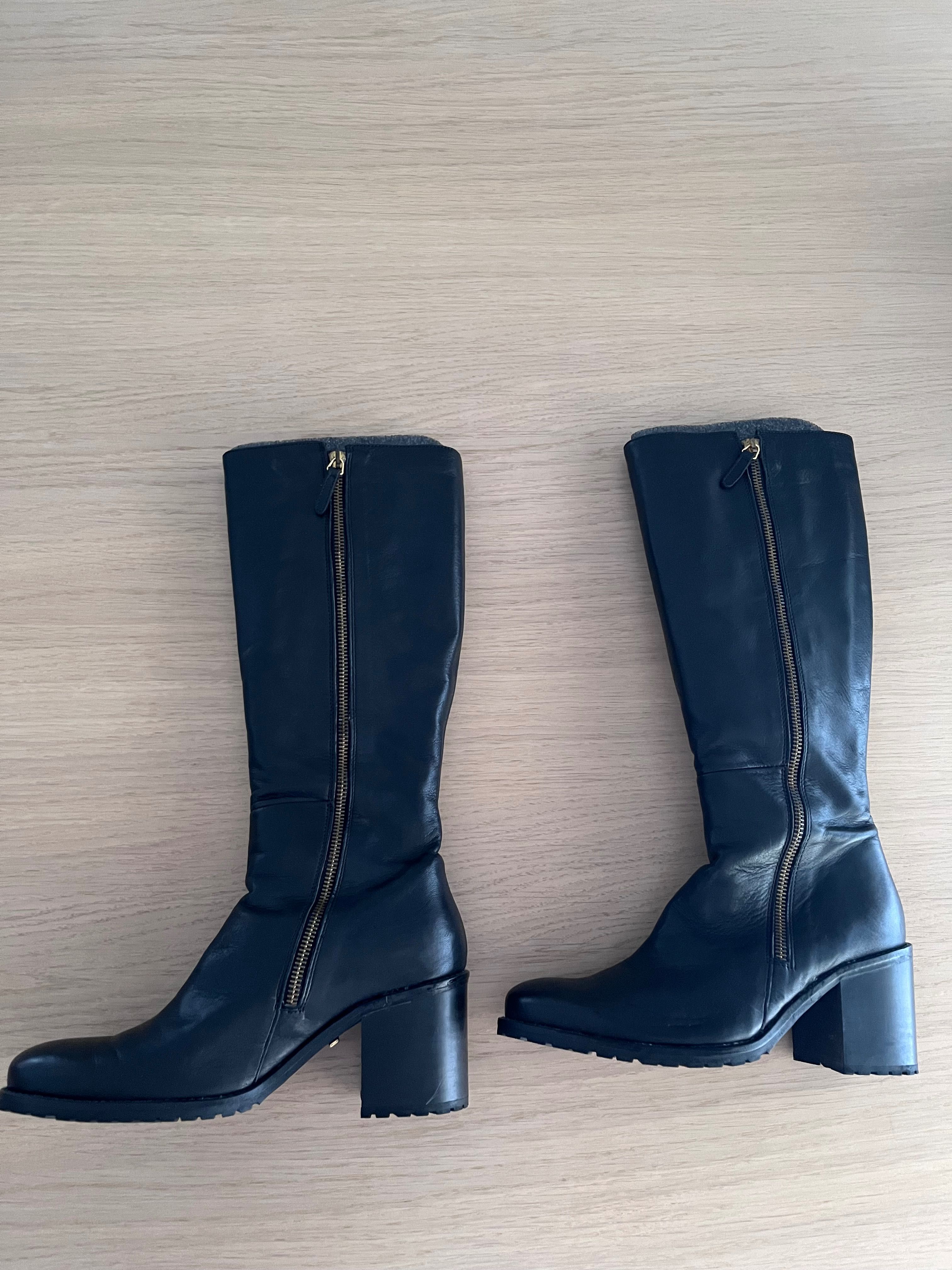 Botas Ros Lisbon, cano alto pretas, número 38, usadas 2 vezes
