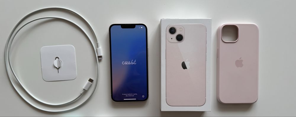 iPhone 13 128Gb różowy używany + oryginalny etui