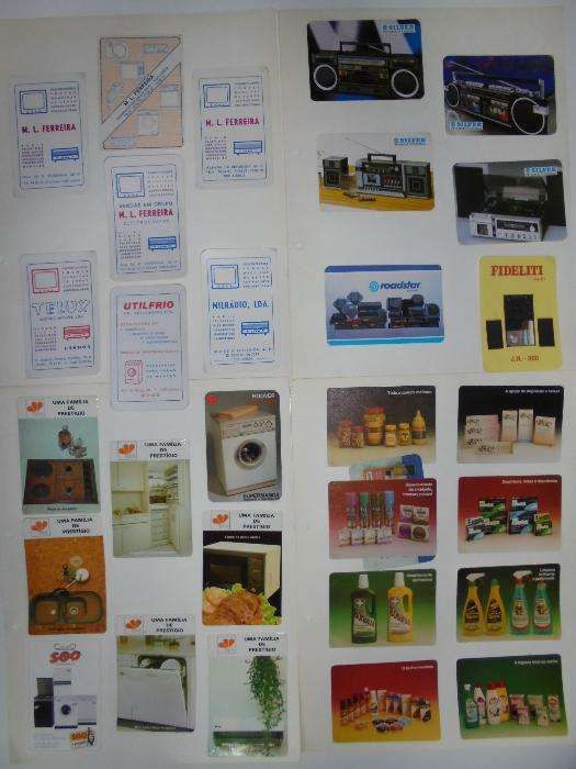 Calendários varios coleccionáveis vários anos