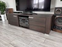 SZAFKA RTV stolik pod telewizor TV wenge Black Red White BRW