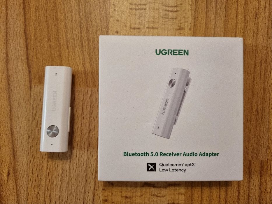 Блютус аудіо адаптер Ugreen Bluetooth 5.0 aptX Audio Receiver (CM110)