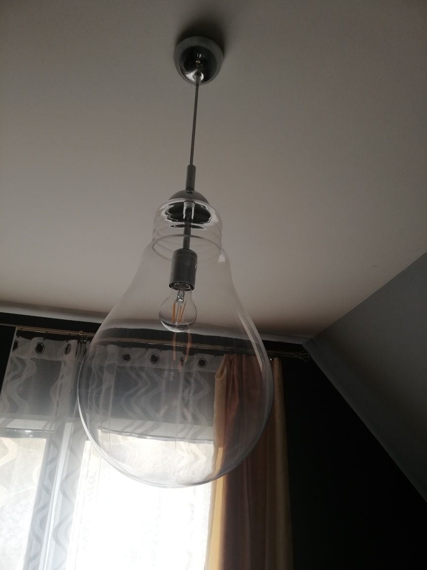 Lampa żyrandol w kształcie żarówki 80 cm modern