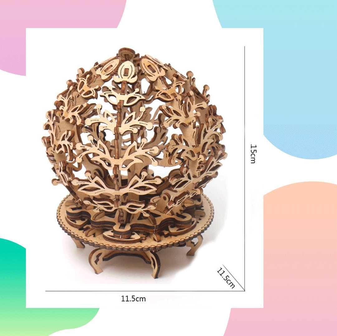 Drewniana podstawka puzzle 3D dla narzeczonej wyjątkowy prezent dekora