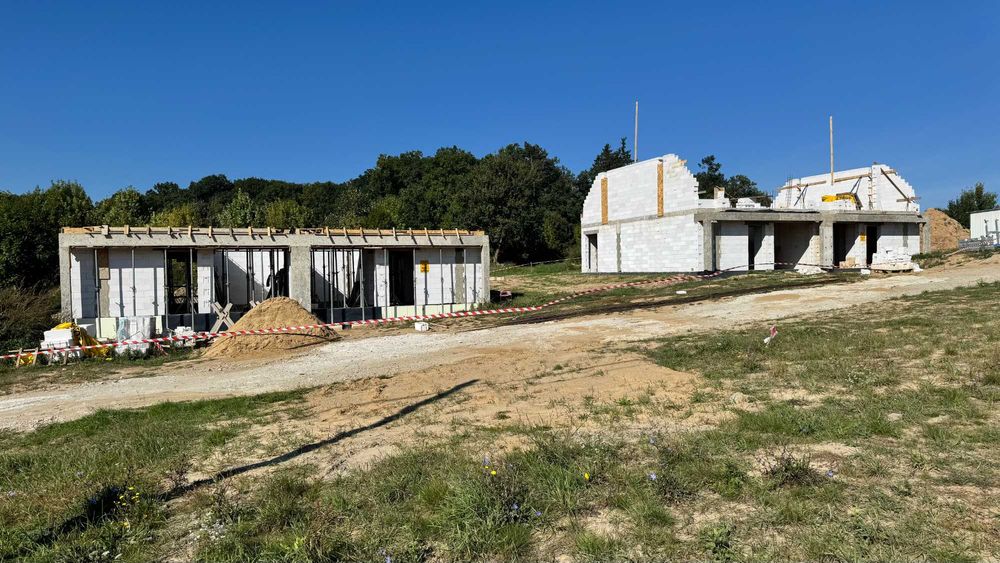 Jerzmanowa nowe domy w zabudowie bliźniaczej  z garażem