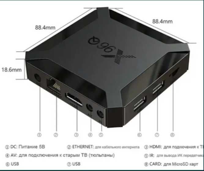 ТВ приставка x96q 2гб/16Гб  smarttv андроїд