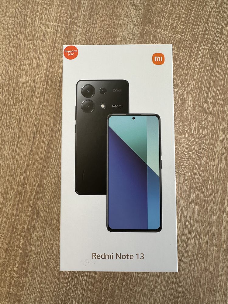 Redmi Note 13 6/128 Czarny Nowy Zaplombowany FV 23%