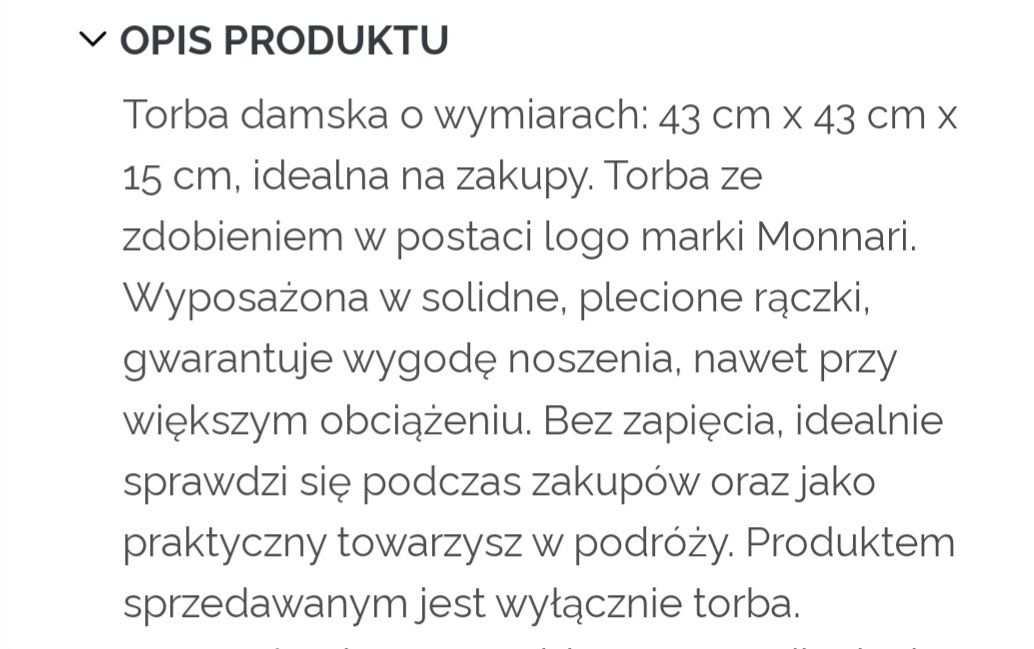 Torba shopper monnari