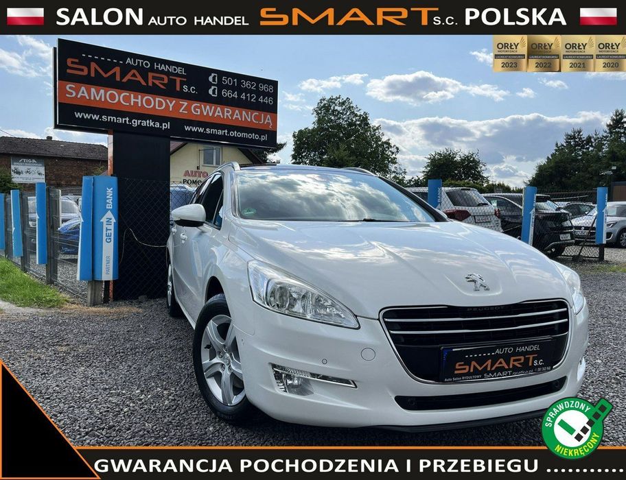 Peugeot 508 Bezwypadek/ Serwis/ Panorama/ Biała Perła