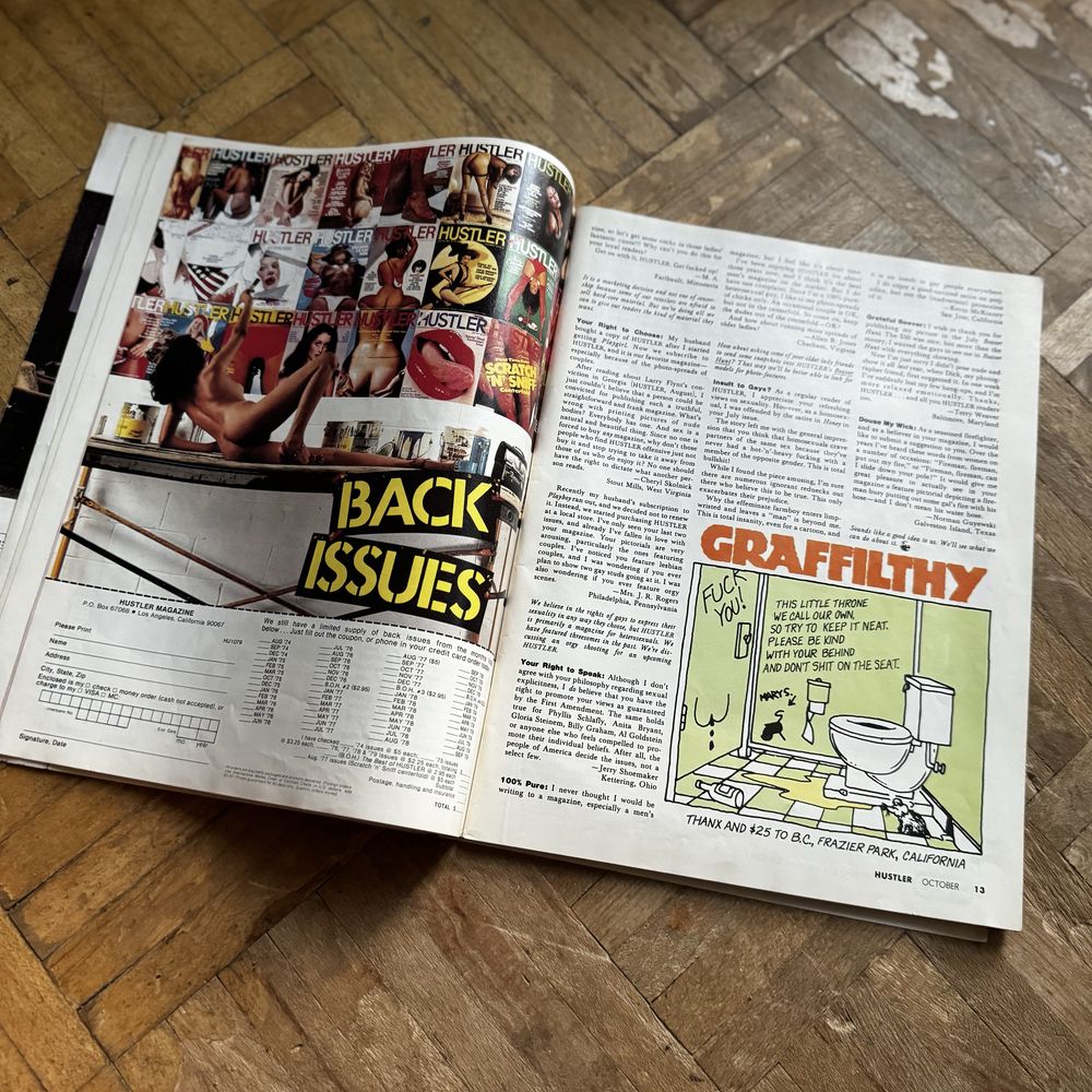 Stara gazeta dla dorosłych Hustler świerszczyk 1979 rok