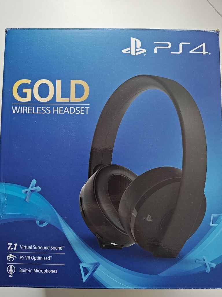 Sony PlayStation 4 gold wireless headset*2