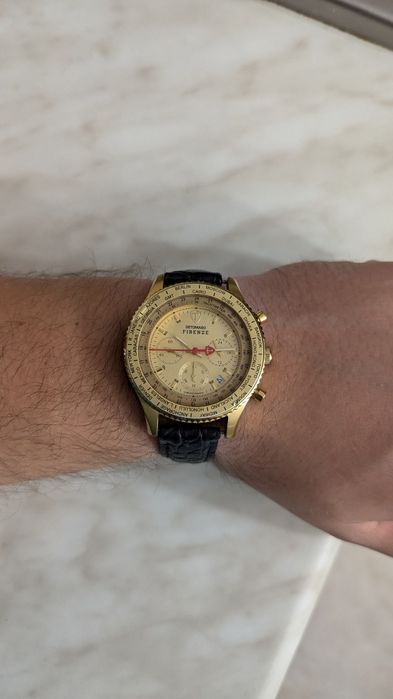 Часы Firenze Detomaso hronograph 10 atm, годинник хронограф Італія