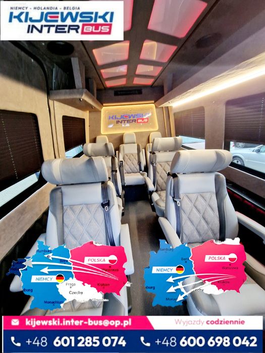 Busy do Holandii Belgii Niemcy