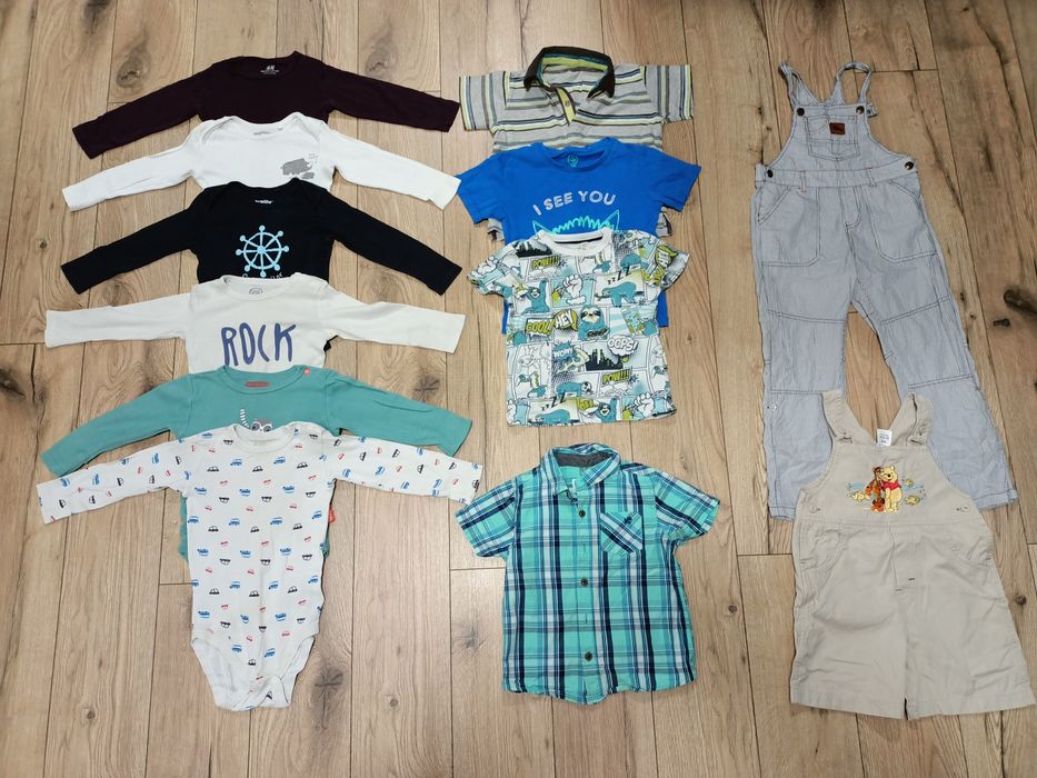 Paka ubrań dla chłopczyka rozmiarem 92-104