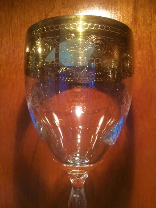Serviço de 48 copos vintage em Cristal Bohemia