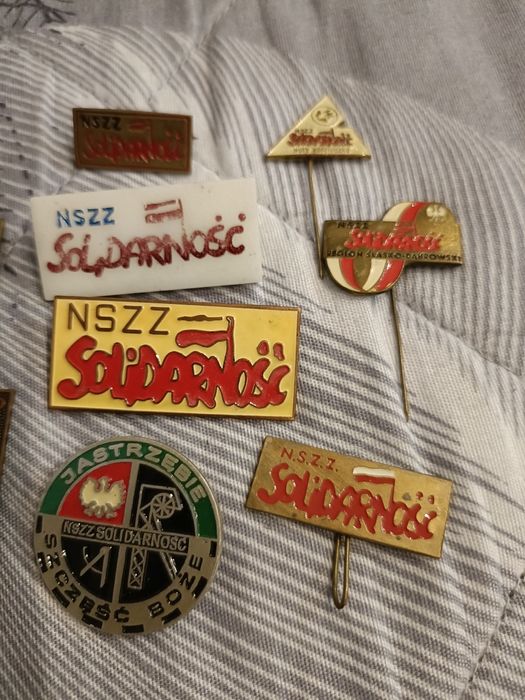 Odznaki solidarności 9 sztuk p7
