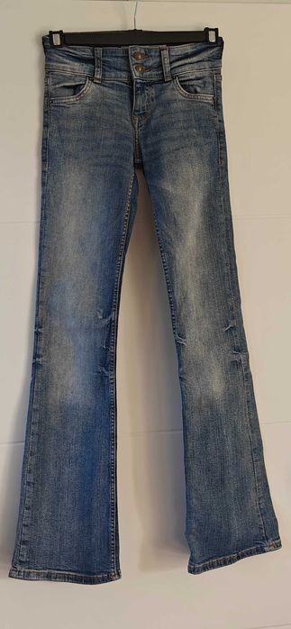 Bershka spodnie dzwony jeans 32