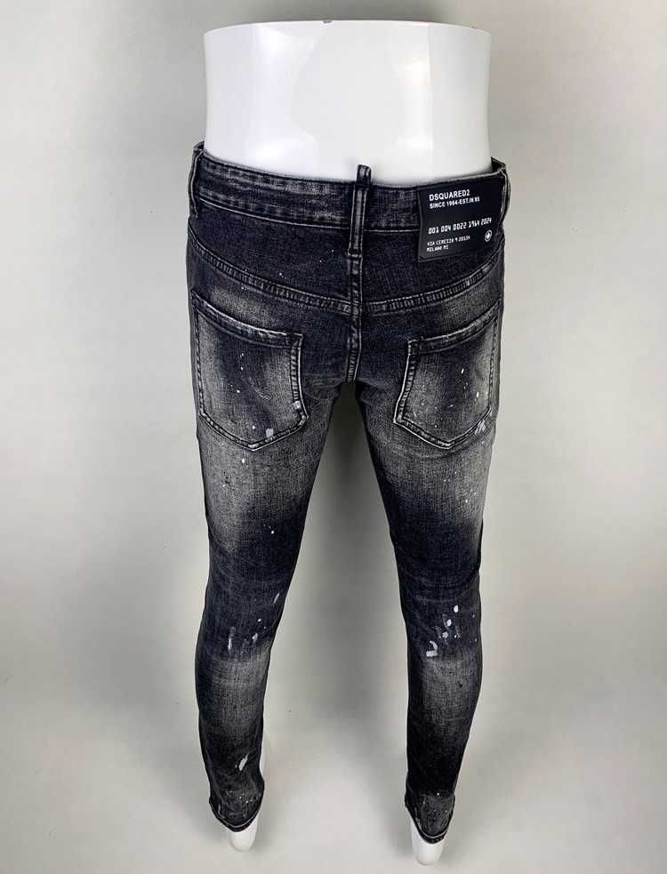 Dsquared2 spodnie jeansowe black kolor Made In Italy