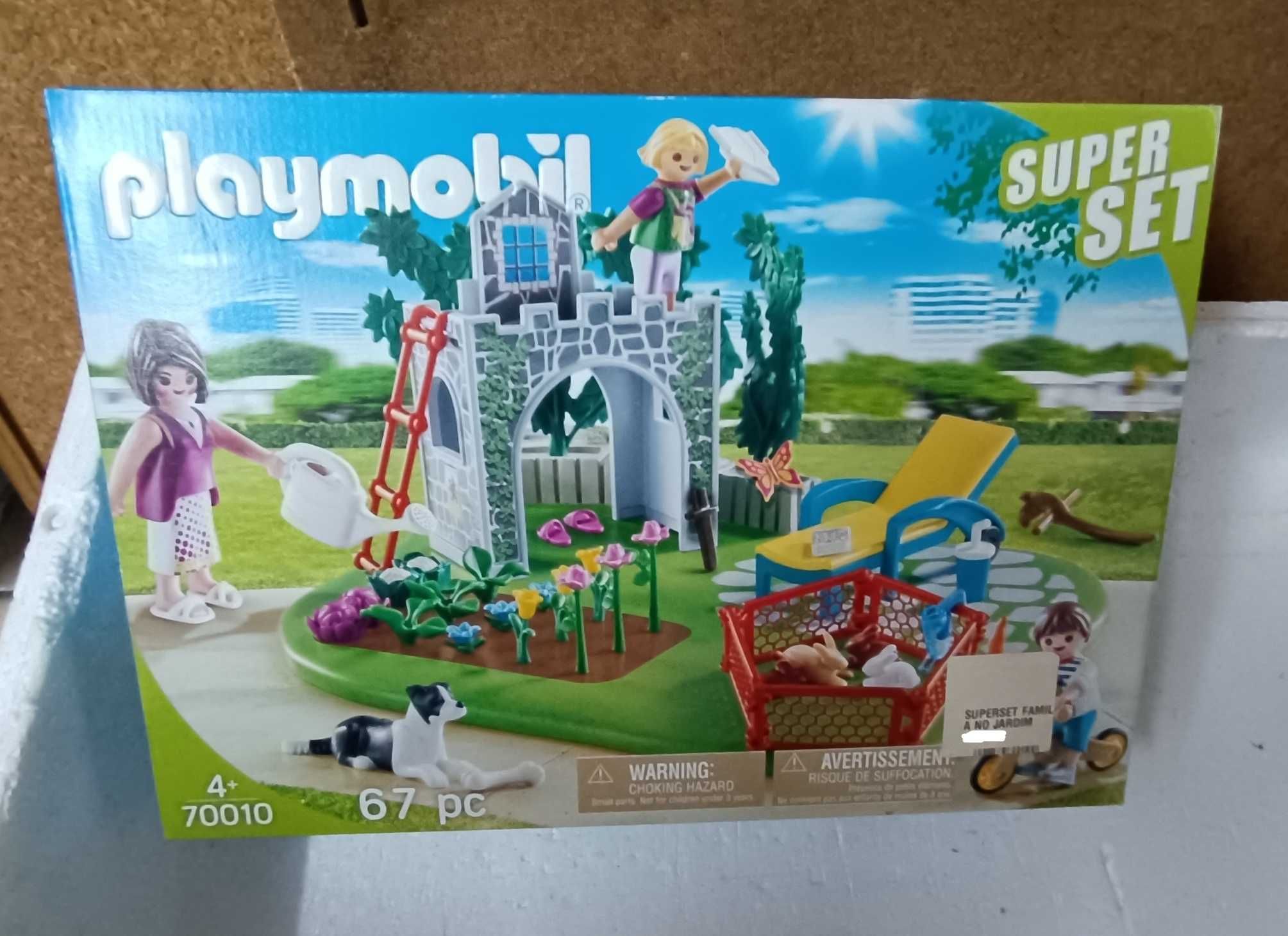 Playmobil 67Pç SuperSet Família no Jardim - Artigo Novo/Selado