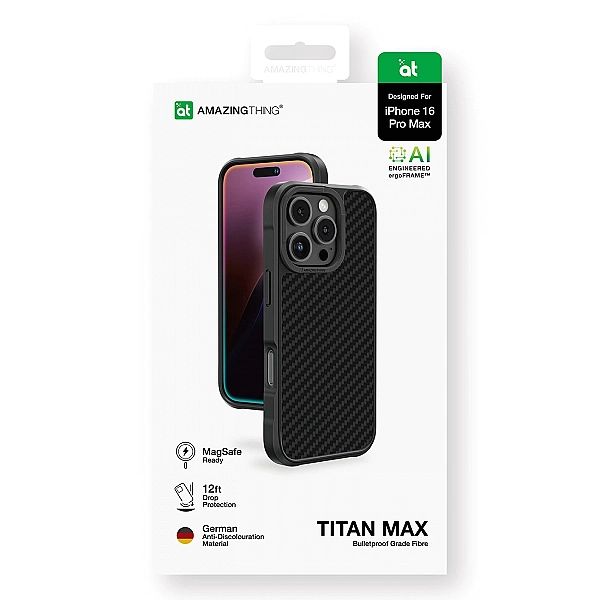 Etui pancerne AMAZINGTHING Titan Max Case z włóknami aramidowymi 1500D