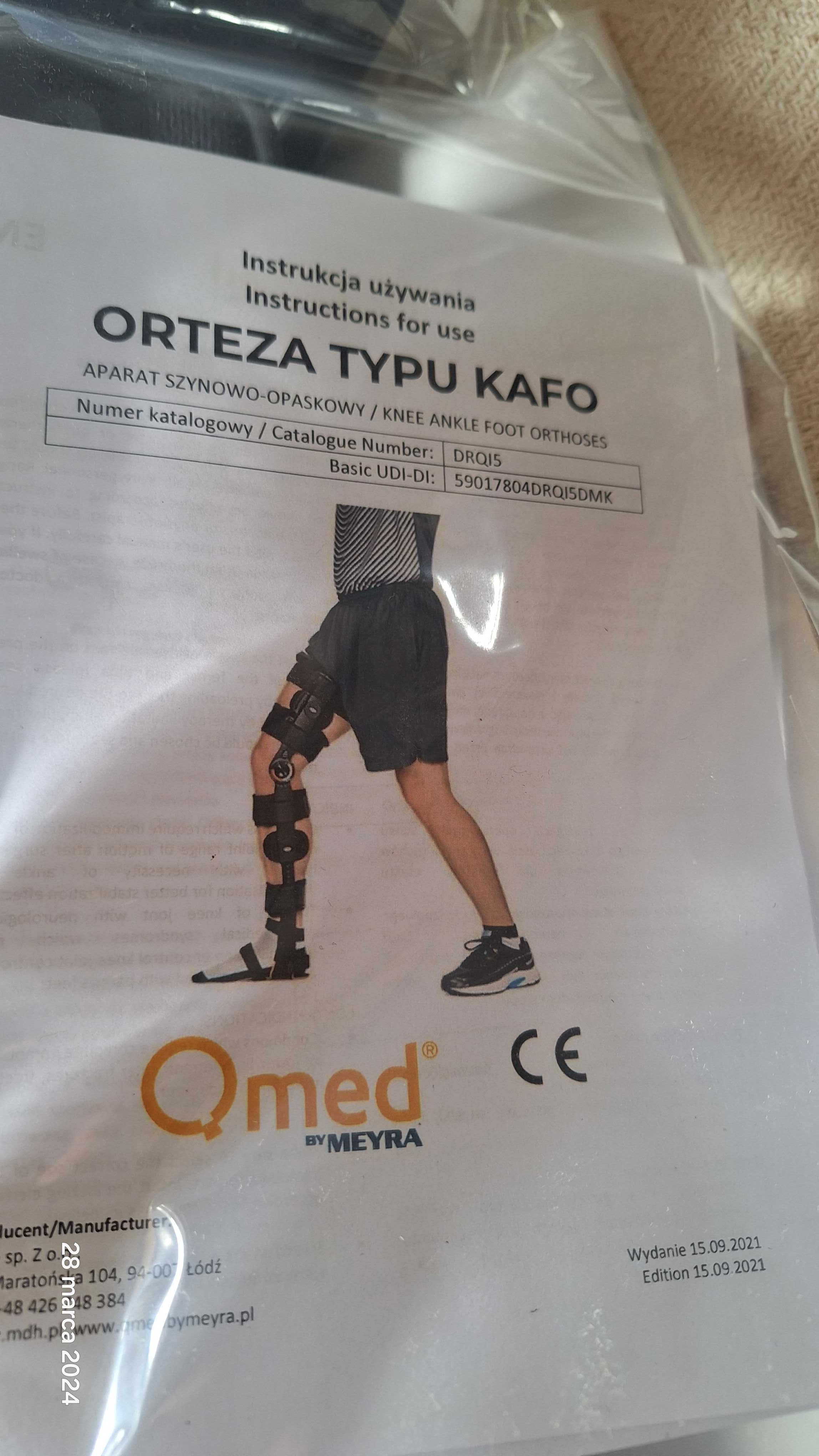 Ortezy typu kafo, rozmiar L NOWE Qmed