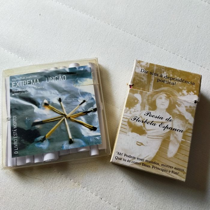 Maços de cigarros poéticos