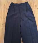 Damskie granatowe  spodnie garniturowe 36 S