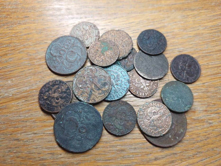 Lot monet Groszowych - różne roczniki