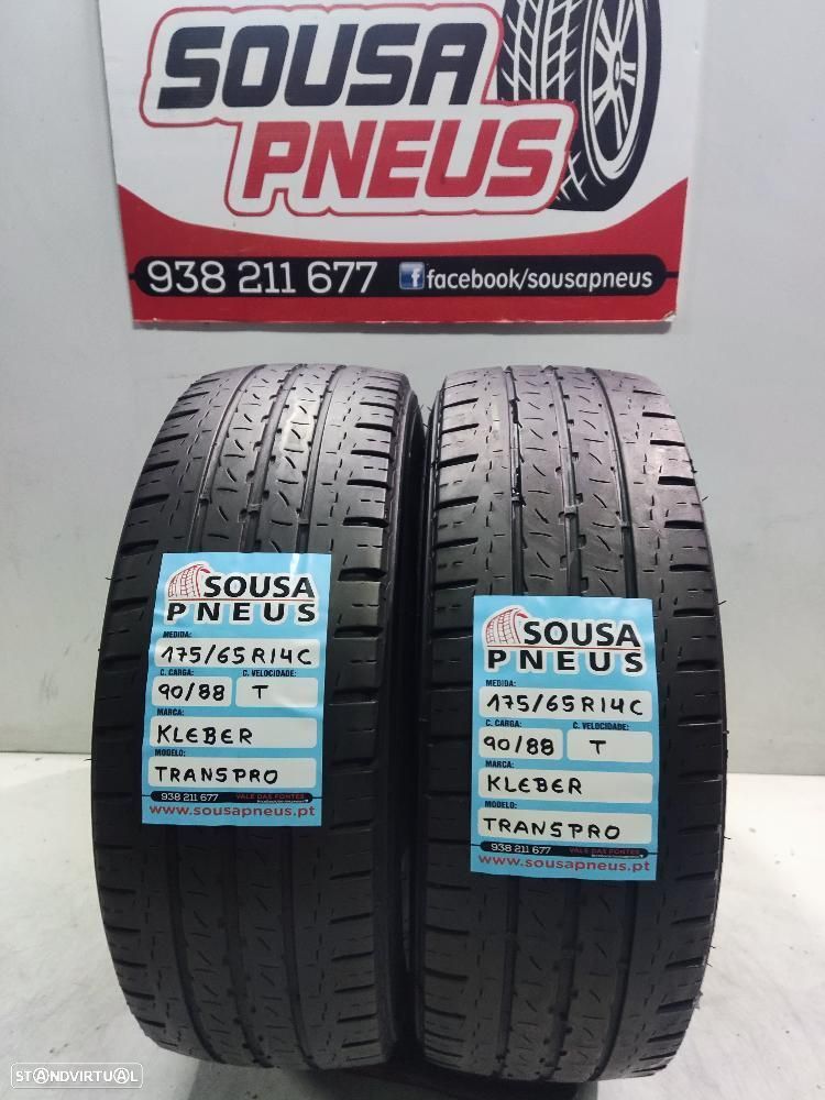 2 pneus semi novos 175-65r14c kleber - oferta dos portes 75 EUROS