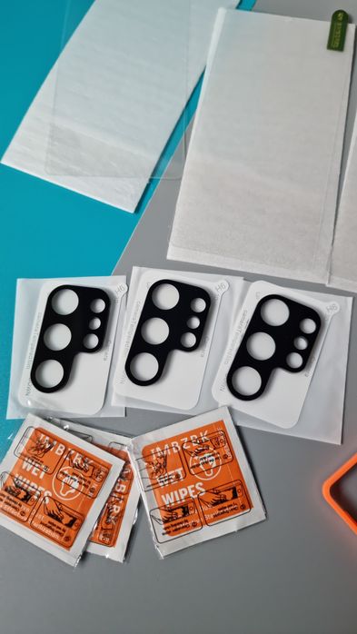 Szkło do Samsung Galaxy S25 Ultra + Szkło Aparatu 9H 3+3szt ramka mont