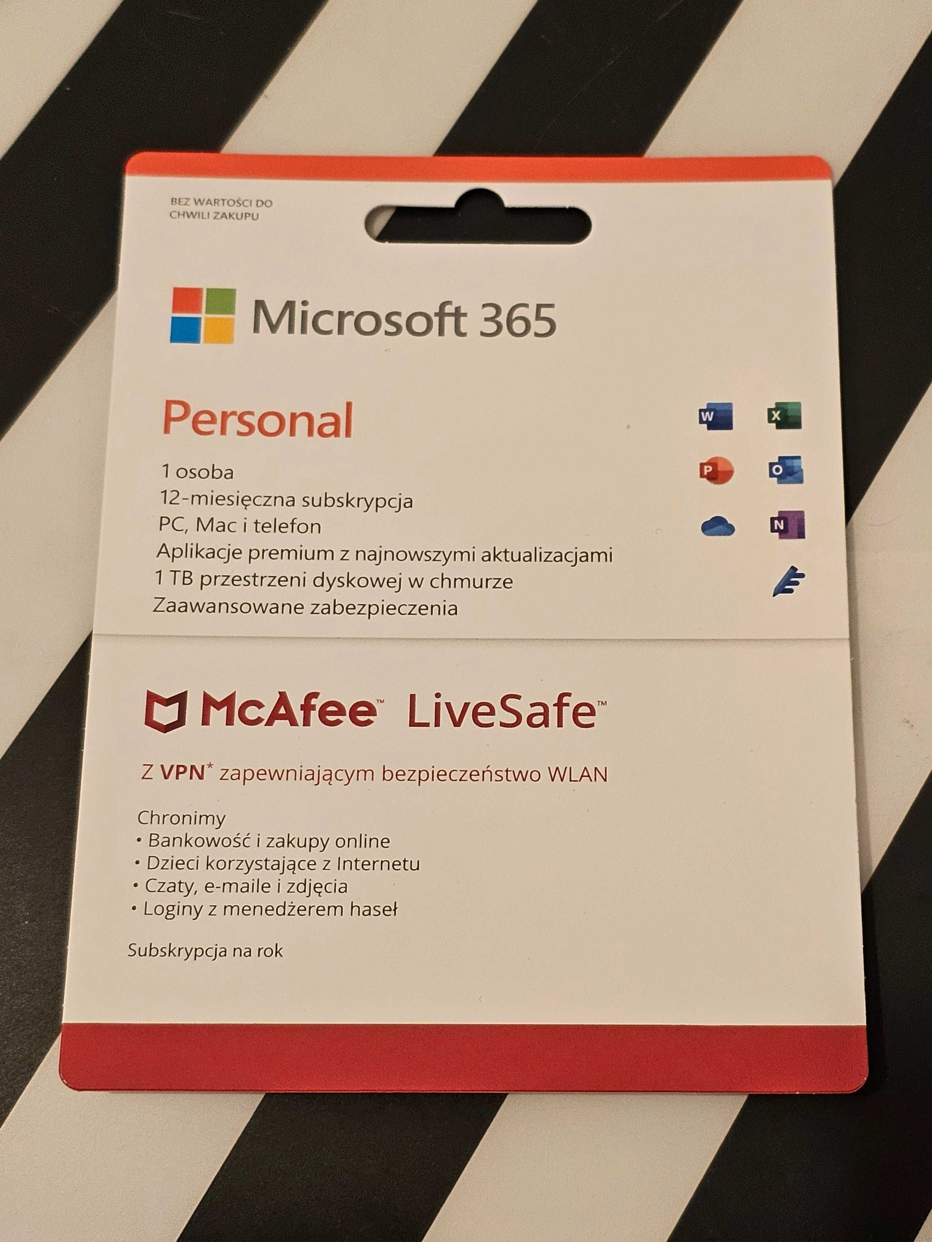 Microsoft 365 Personal JĘZYK POLSKI do 5 urządzeń 1TB chmury WROCŁAW