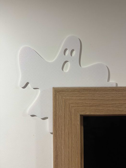 Halloween duch na drzwi narożnik półkę