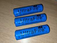 Акумулятор Li-Ion Ultra Fire 18650 3.7v 5000mAh 3шт робочі бу