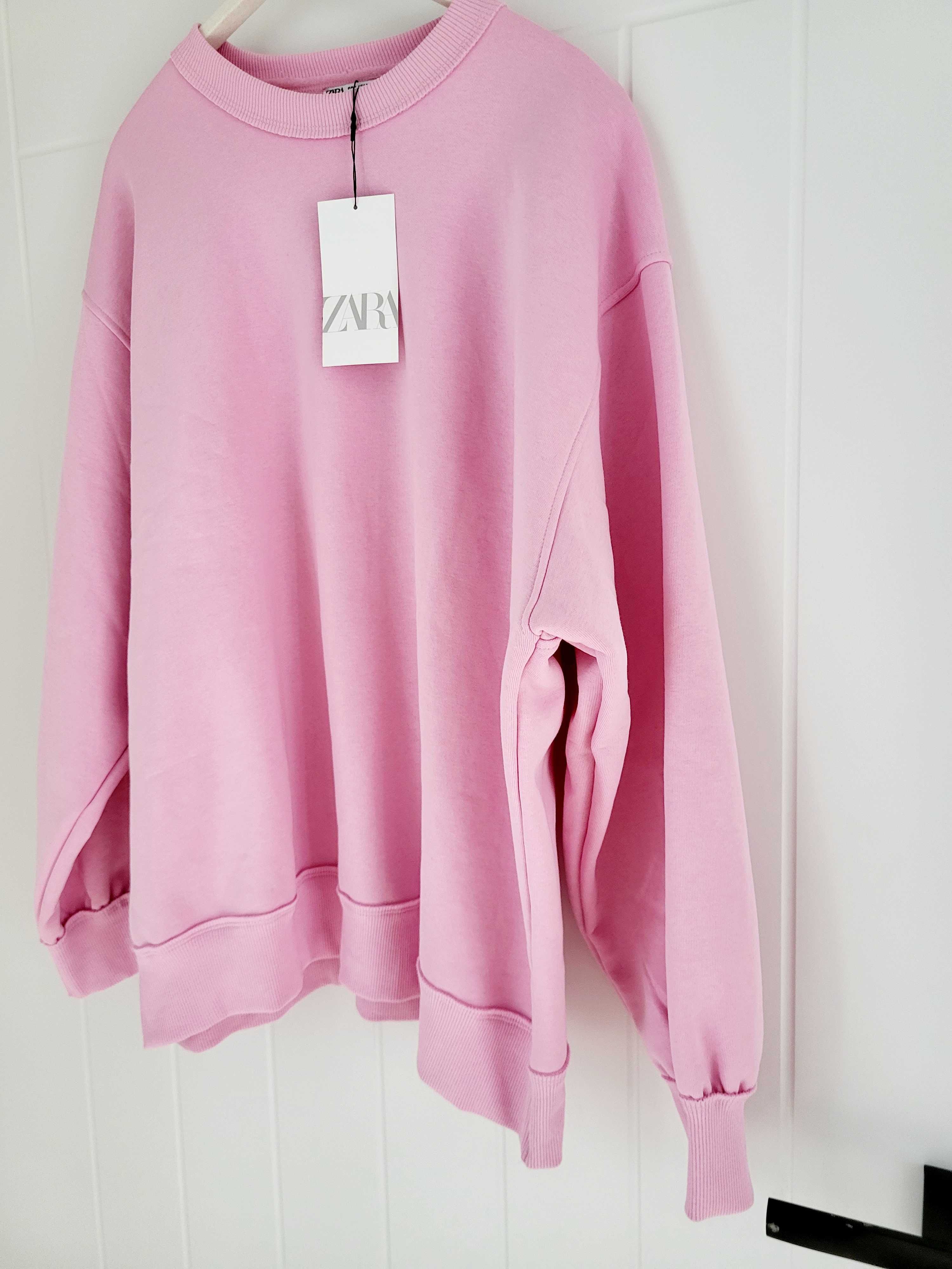 Zara bluza oversize różowa M