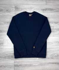 Bluza crewneck Carhartt granatowa bawełniana nowy model vintage basic