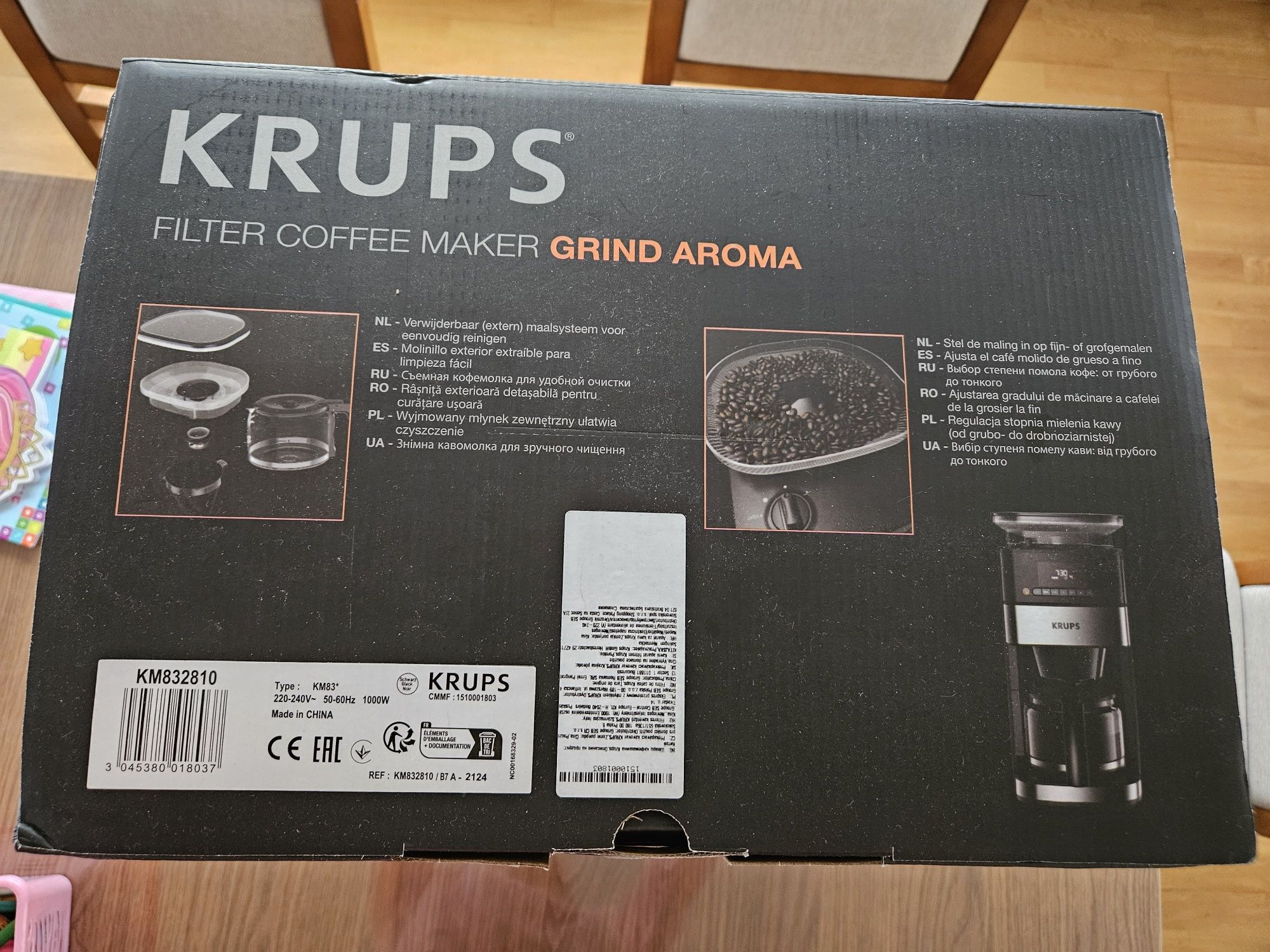 Krups KM832810 ekpres przelewowy z młynkiem