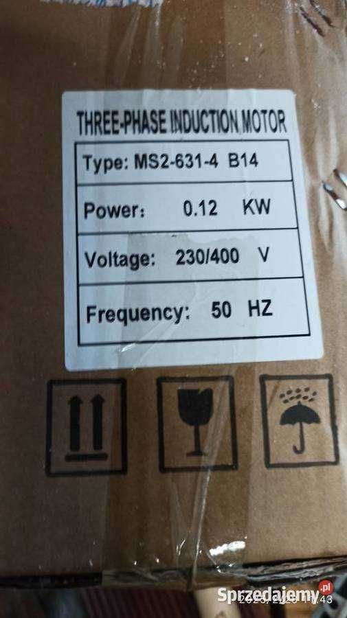 przekładnia z silnikiem 3 fazowym 0,12 kW nowy do maszyn