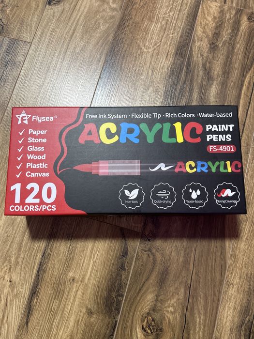 Markery akrylowe Flysea 120 szt