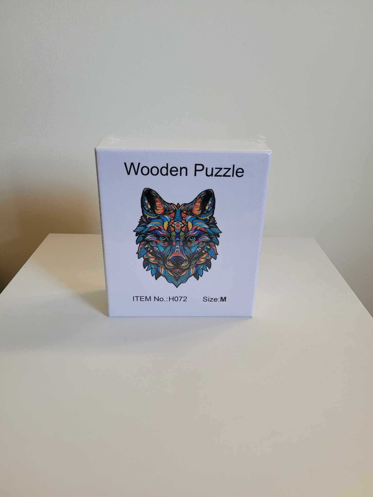 Puzzle 3D Drewniane Układanka dla dzieci i dorosłych - Wilk A4