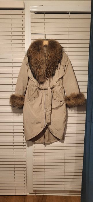 Kurtka KURDT-0155, Ochnik, rozmiar XS, naturalne futro z jenota