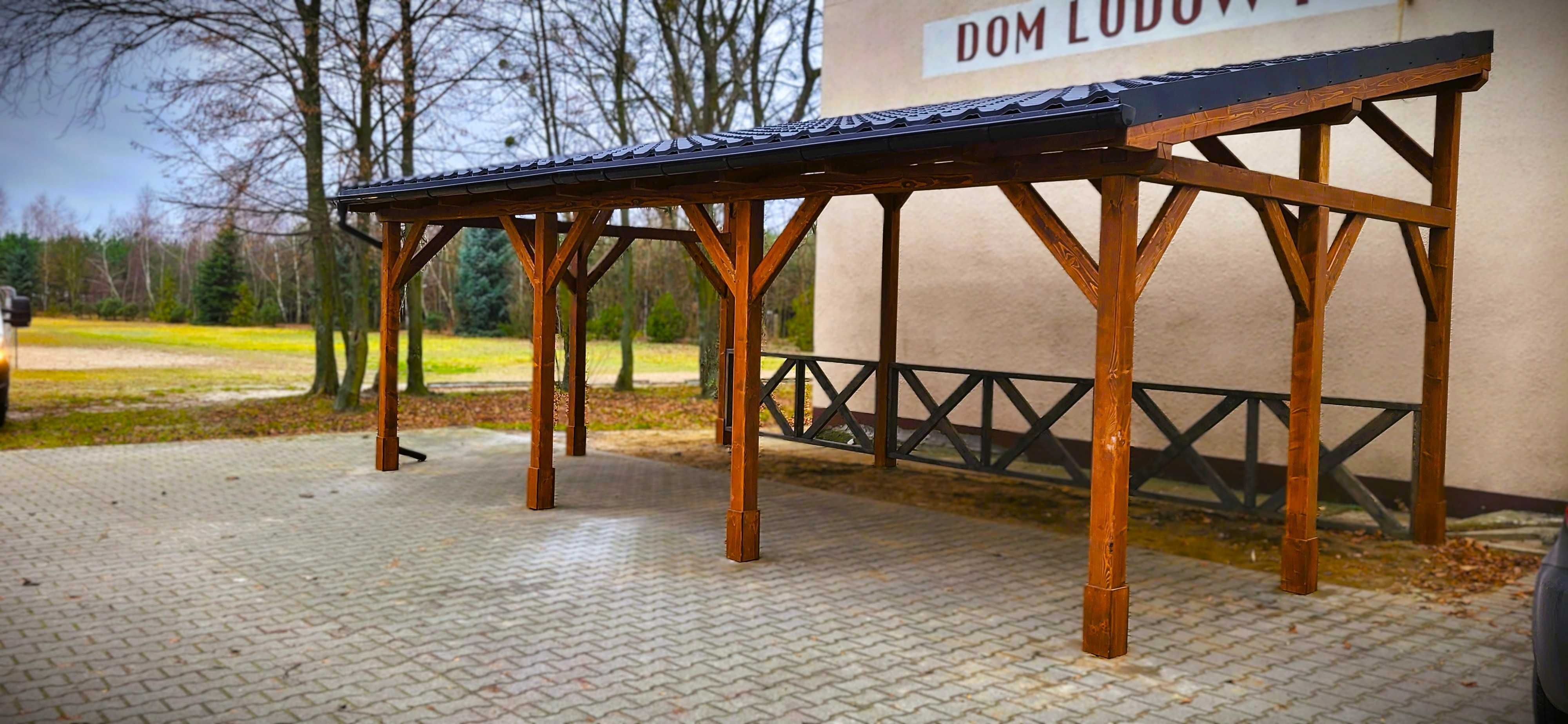 Altana zadaszenie tarasu wiata drewniane pergola ogrodowa poliwęglan