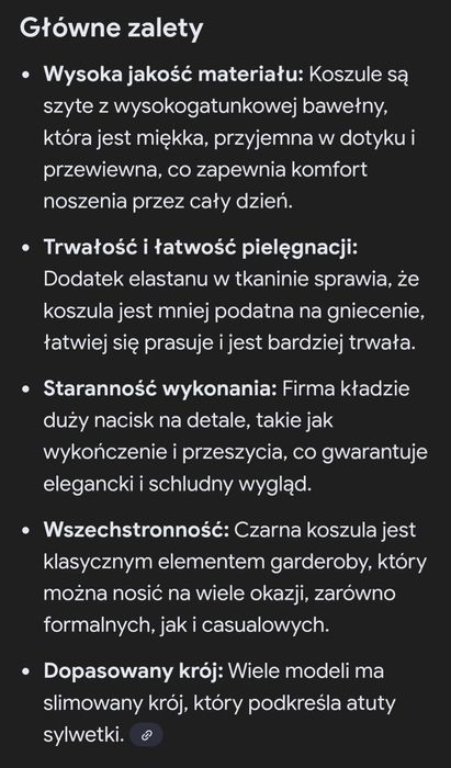 Koszula męska czarna sunset suits