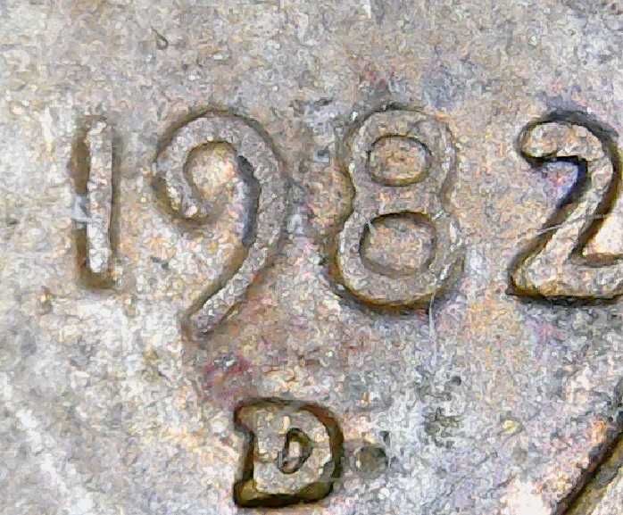 One Cent 1982 D 3.1g