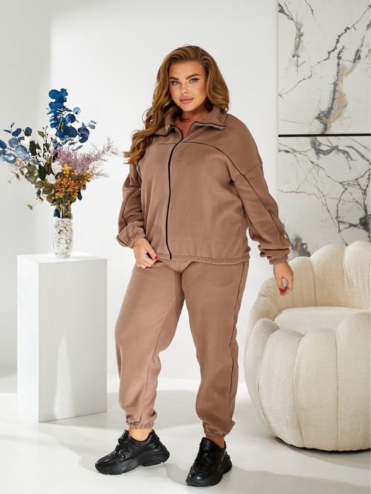 Жіночий костюм батал на флісі