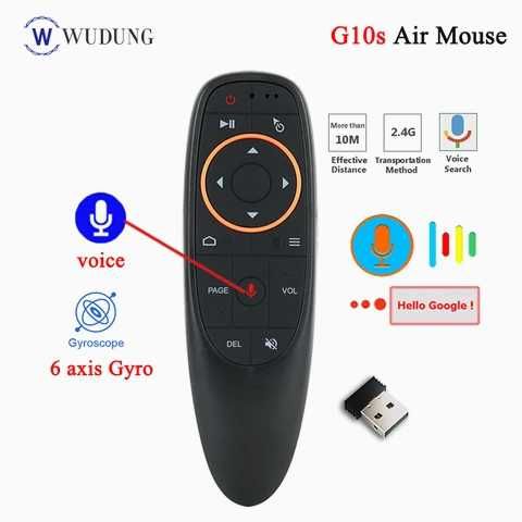 Голосовий пульт G10/ Q5 Plus Air mouse USB 2.4G (гіроскоп + мікрофон)