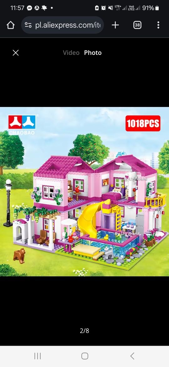 Domek z klocków podobny do lego friends