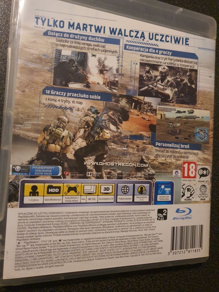 Sprzedam gra na 2 os. Tom Clancys Ghost Recon Pl Future Soldier Ps3