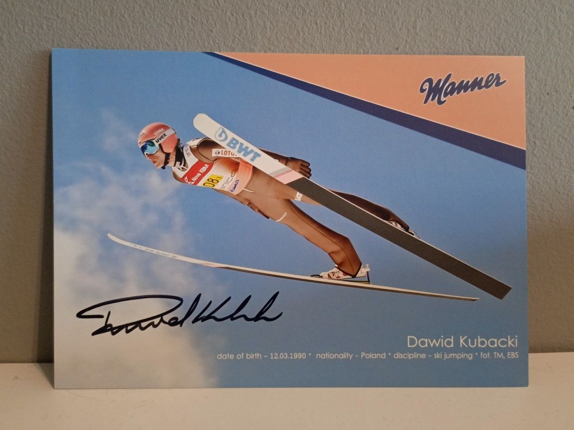 Dawid Kubacki autograf skoki narciarskie