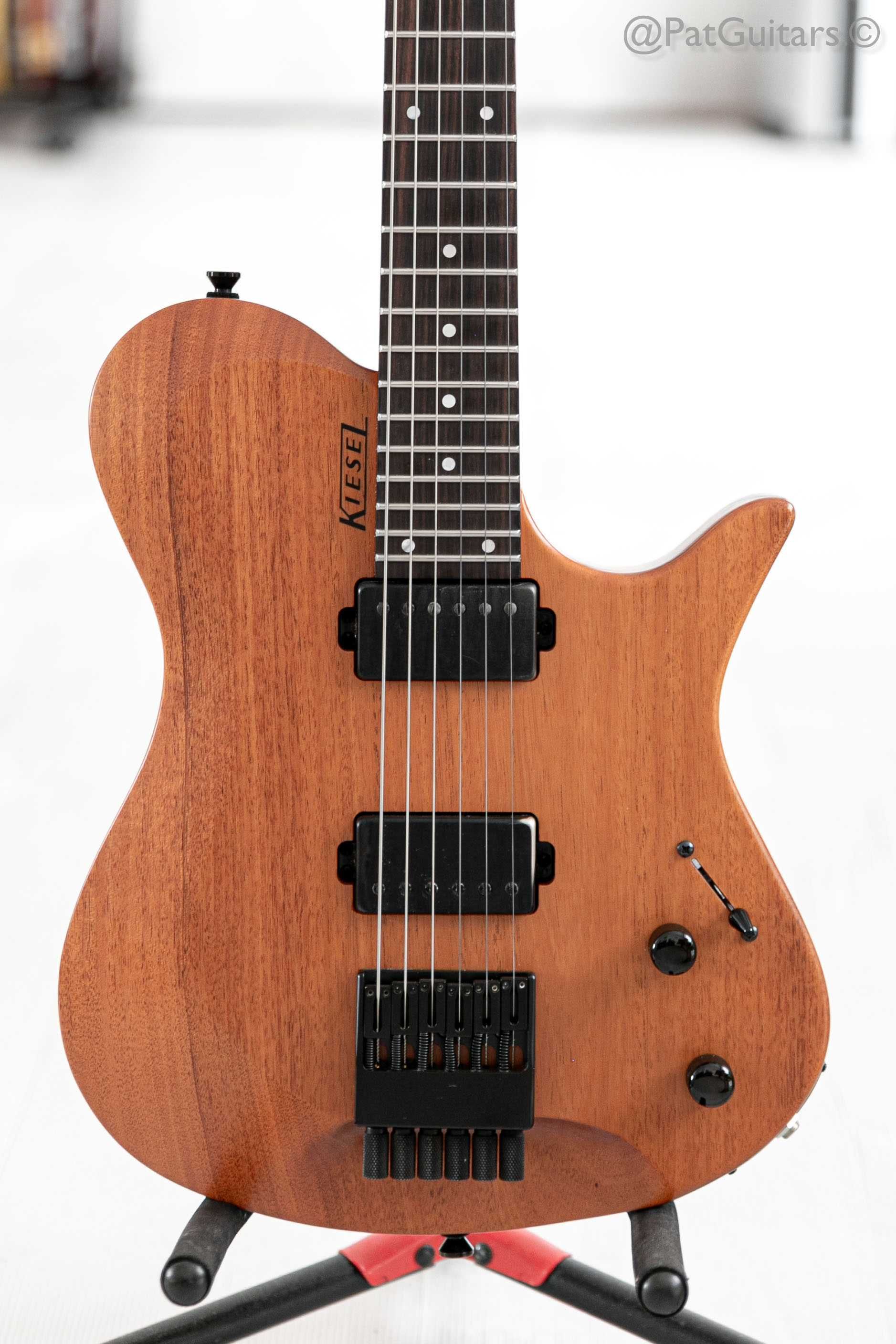 2019 Kiesel Zeus Mahogany Headless Guitar in Natural
