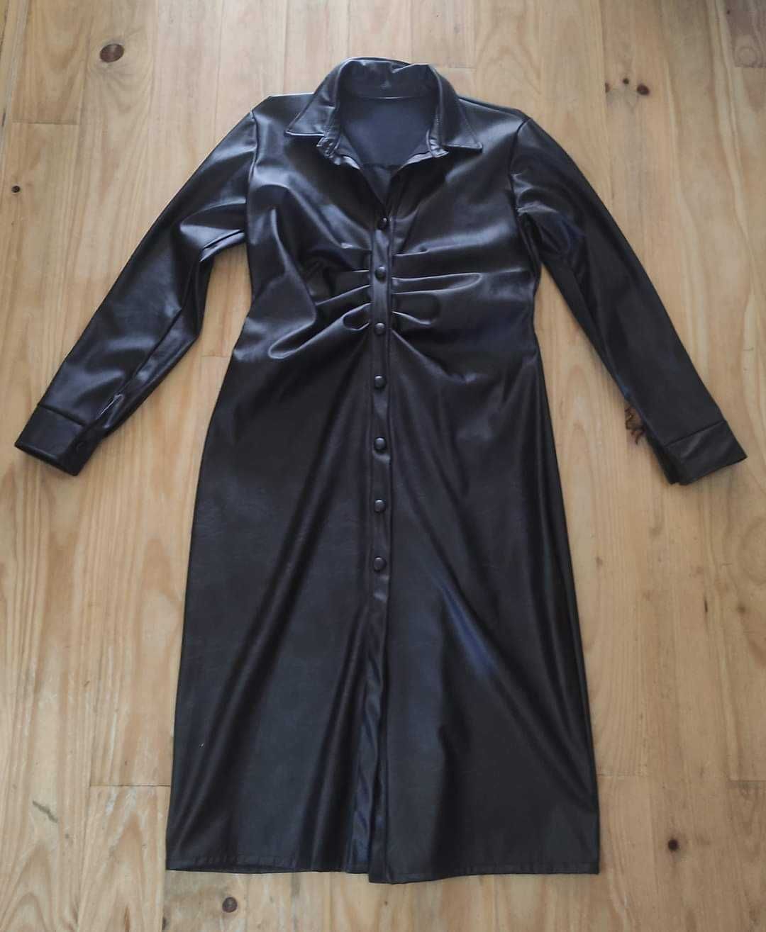 Vestido ecopele Mulher